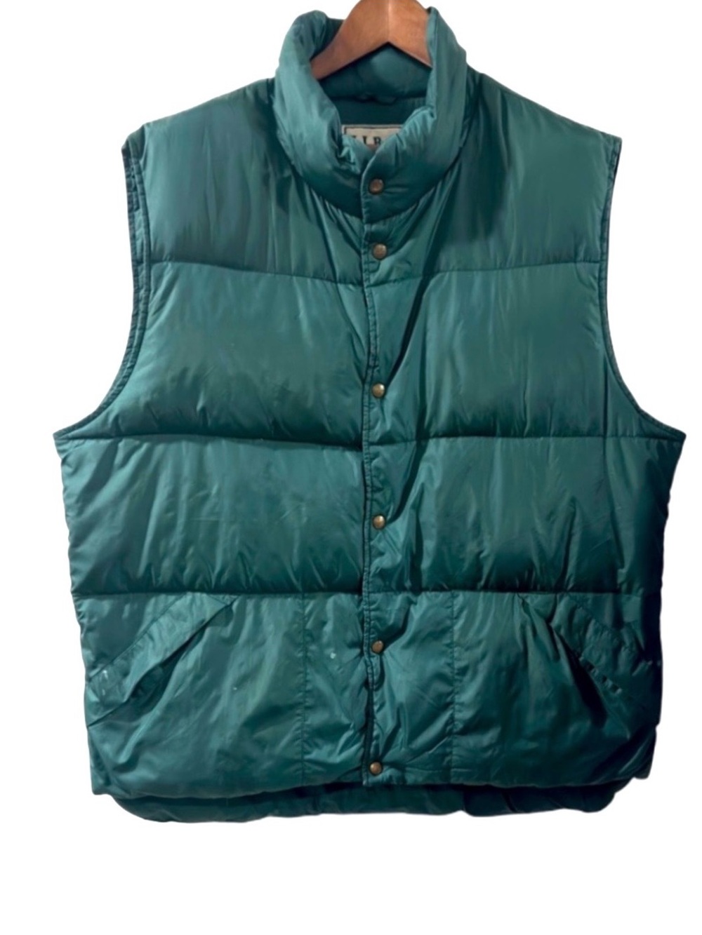 Vintage L.L. Bean Green Puffer Vest Size Men’s XL